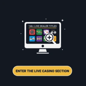  Ikona Bitguruz Casino prikazuje zaslon računalnika z različnimi sličicami iger z delivci v živo in povečevalnim steklom.